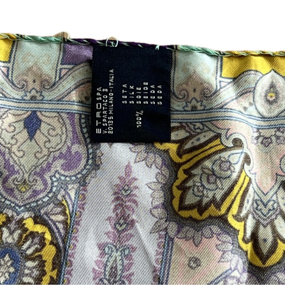 ETRO silk pocket square - Picture 5 of 5